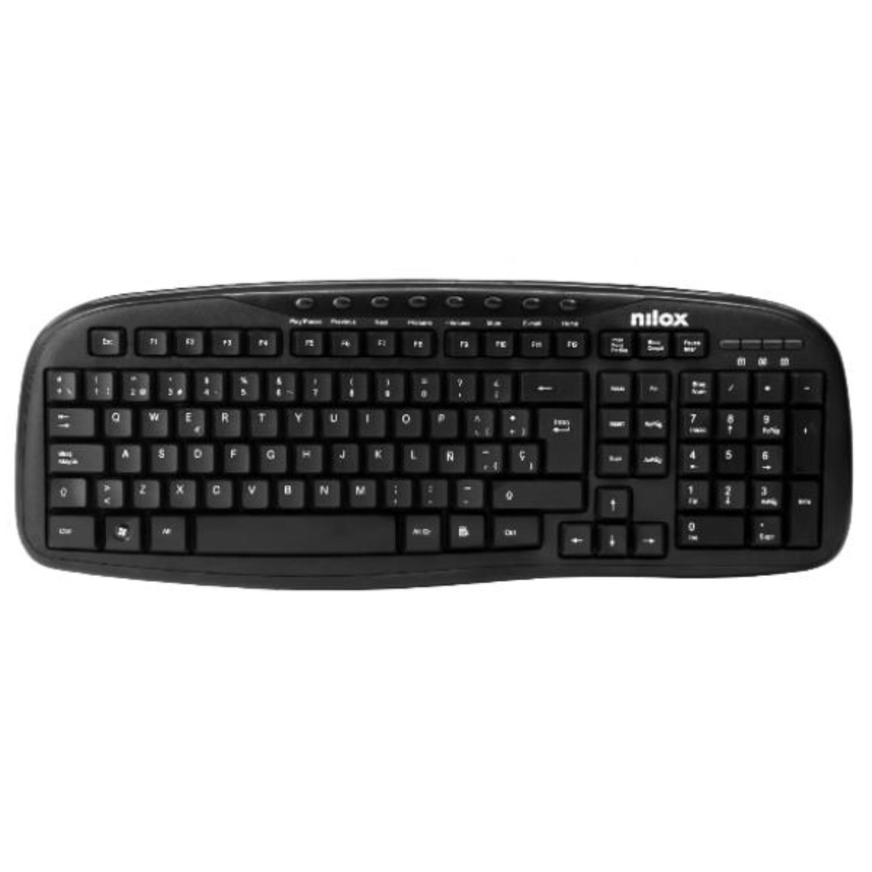 Tastiera USB Nilox Tech con Tasti Multimediali Layout Italiano - immagine 3