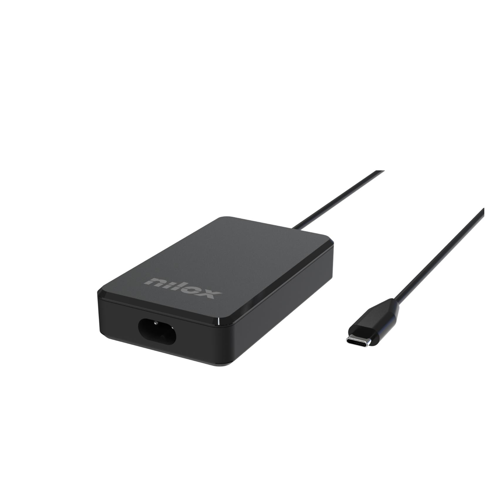 Alimentatore Notebook Nilox Laptop Charger GAN 100W Type-C Nero - immagine 3