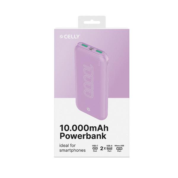 Power Bank Celly PBE10000C 10000 mAh USB-C 10W - immagine 2