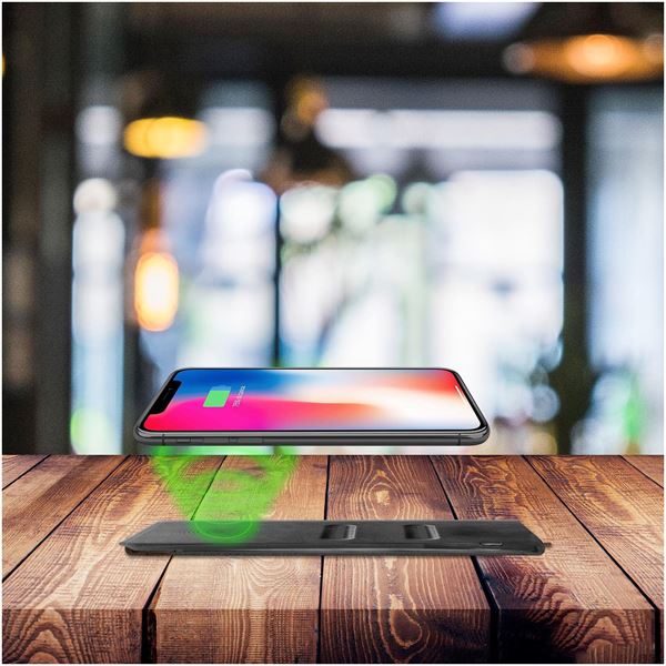 Caricabatterie Wireless Celly WLFASTSLIM 10W USB-C Nero - immagine 3