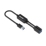 Hub USB 3.0 Hamlet 2 Porte USB-A Nero