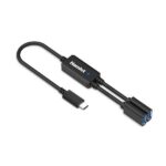 Hub USB-C Hamlet 2 Porte USB-A 3.0 Nero