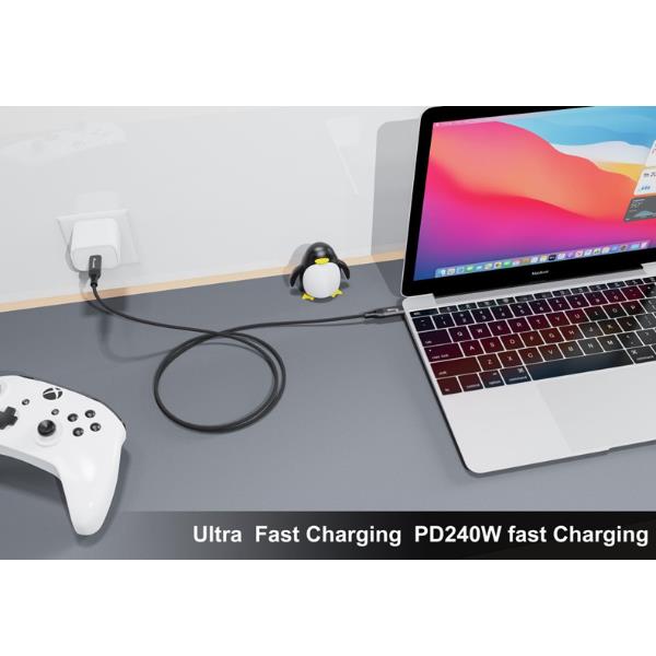 Cavo USB 4 Equip USB-C a USB-C 1.2m PD240W 8K - immagine 4