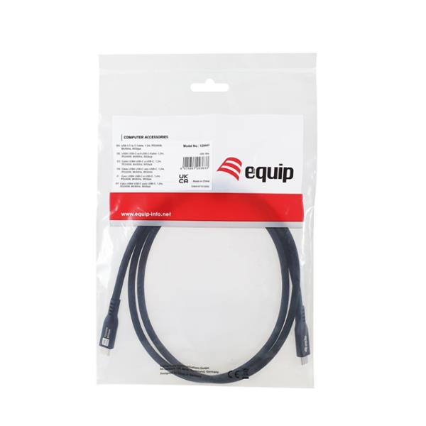 Cavo USB 4 Equip USB-C a USB-C 1.2m PD240W 8K - immagine 5