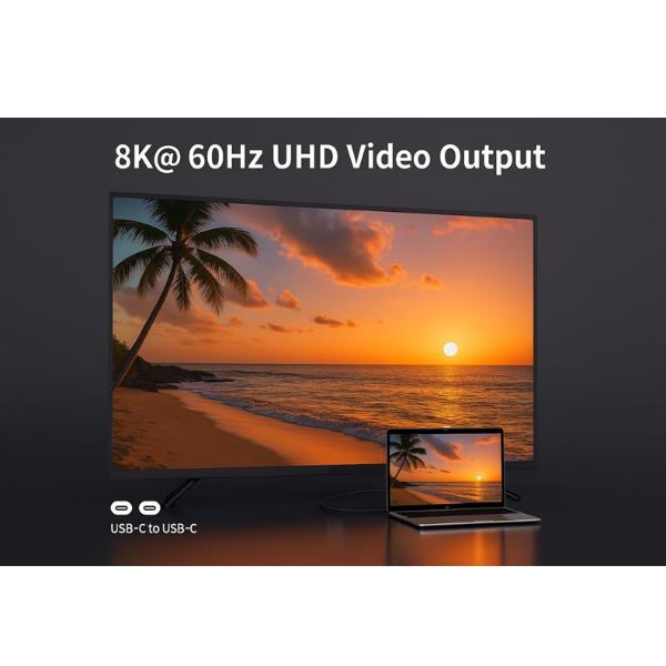 Cavo USB 4 Equip USB-C a USB-C 1.2m PD240W 8K - immagine 8