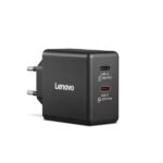 Caricabatterie Lenovo Dual USB-C 65W GaN Nero