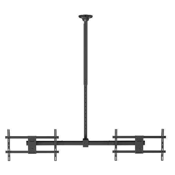 Staffa Soffitto Dual Screen Equip 34-60" per 2 Monitor fino a 40kg - immagine 3