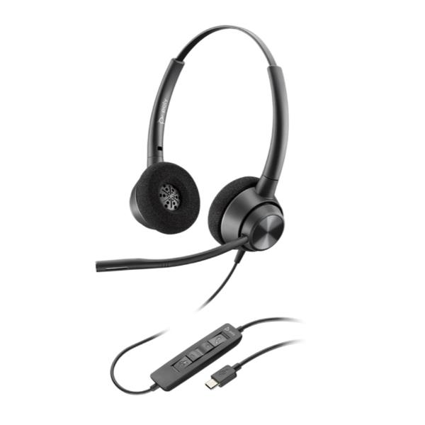 Cuffie Professionali Poly HP EncorePro 320 USB-C con Noise Canceling