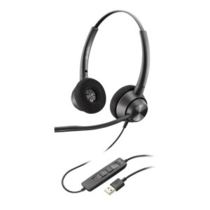 Cuffie Professionali Poly HP EncorePro 320 USB-A con Microfono e Noise Canceling