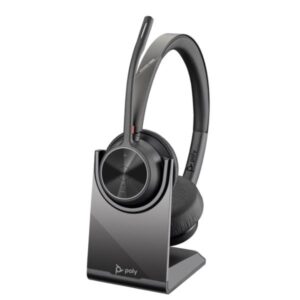 Cuffie Professionali Poly HP Voyager 4320 UC USB-A con Base Ricarica e Adattatore BT700