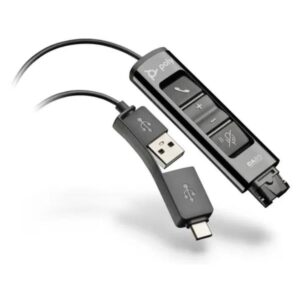 Adattatore Cuffie Poly HP DA85 USB-A/C a Jack Quick Disconnect