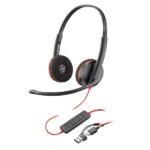Cuffie Professionali Poly HP Blackwire 3220 USB-C/A con Noise Canceling