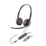 Cuffie Professionali Poly HP Blackwire 3225 USB-C/A + AUX Noise Canceling