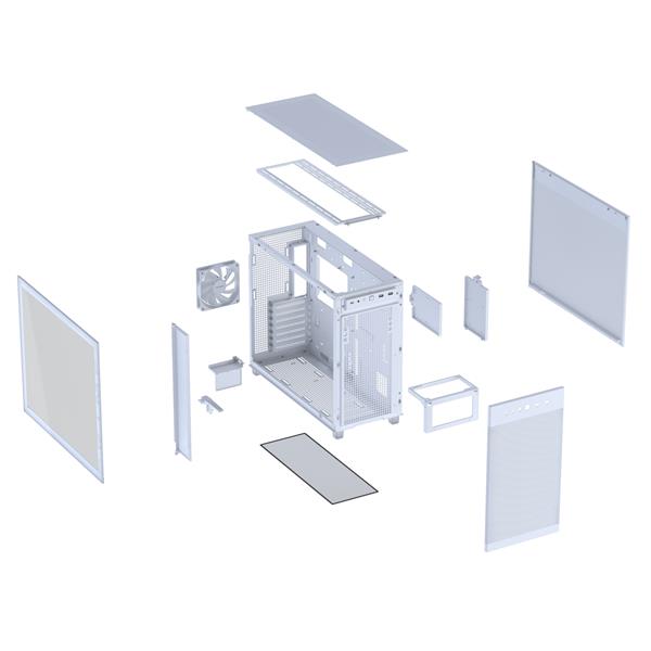 Cabinet Asus Prime AP303 TG White Mini-Tower - immagine 4