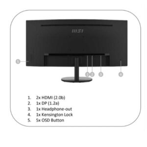 Monitor MSI PRO MP341CQ 34" Curvo 21:9 3440x1440 VA
