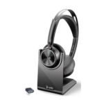 Cuffie Professionali Poly HP Voyager Focus 2 USB-C con Base Ricarica e Adattatore