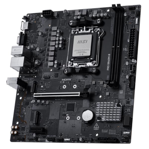 Motherboard MSI PRO B840M-B Micro-ATX Socket AM5 DDR5 2.5G LAN - immagine 2