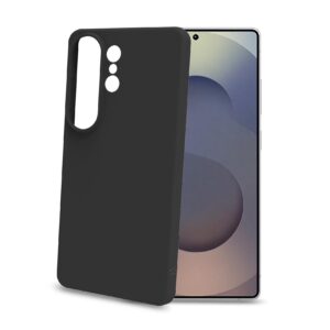 Celly CROMO - Cover in morbido TPU con finitura soft touch colore nero compatibile con Samsung Galaxy S26 Ultra 5G - Cover