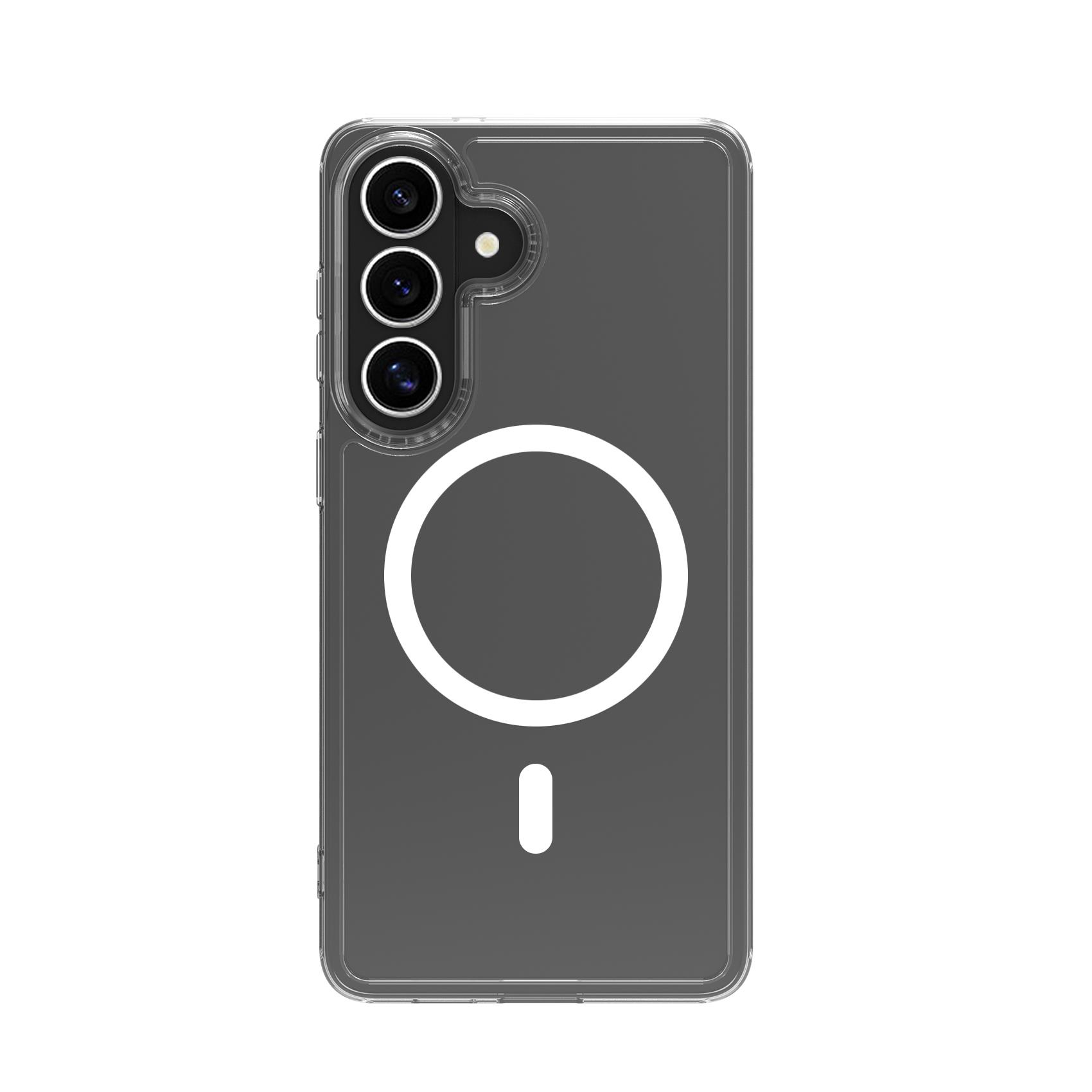 Celly GELSKINMAG - Cover morbida trasparente nero in TPU compatibile con la tecnologia Magsafe per Samsung Galaxy S26+ 5G - Cover - immagine 13