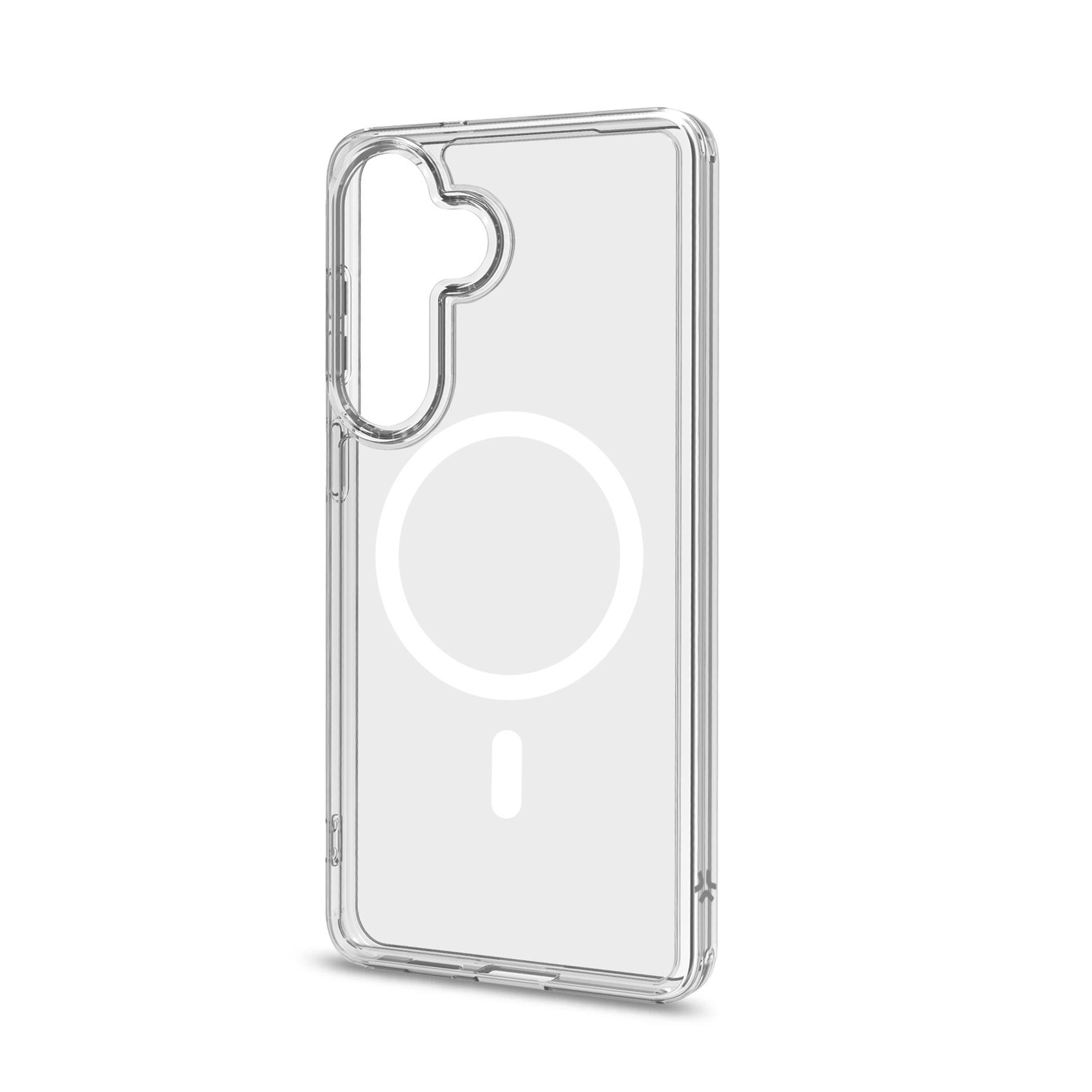 Celly GELSKINMAG - Cover morbida trasparente nero in TPU compatibile con la tecnologia Magsafe per Samsung Galaxy S26+ 5G - Cover - immagine 6