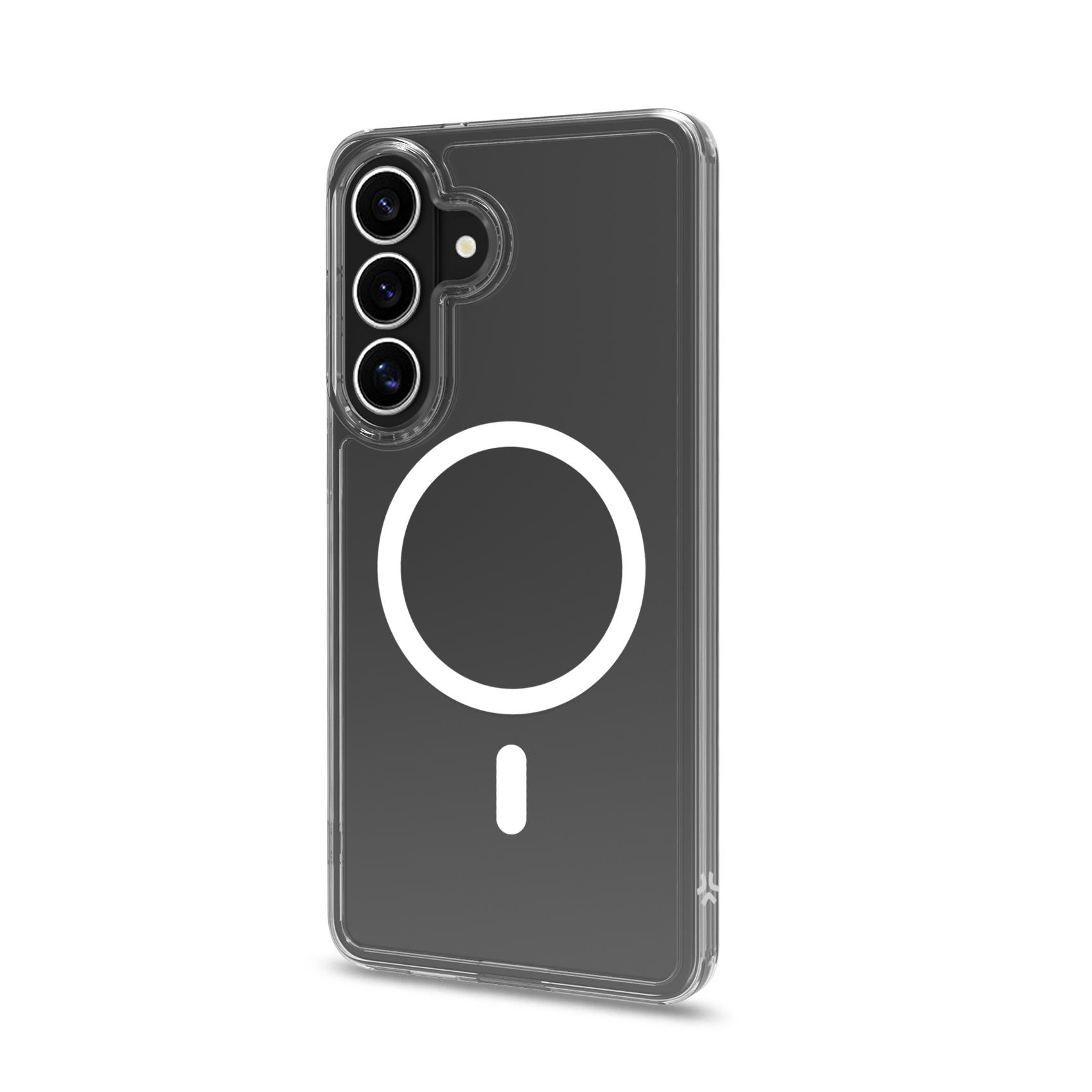 Celly GELSKINMAG - Cover morbida trasparente nero in TPU compatibile con la tecnologia Magsafe per Samsung Galaxy S26+ 5G - Cover - immagine 10