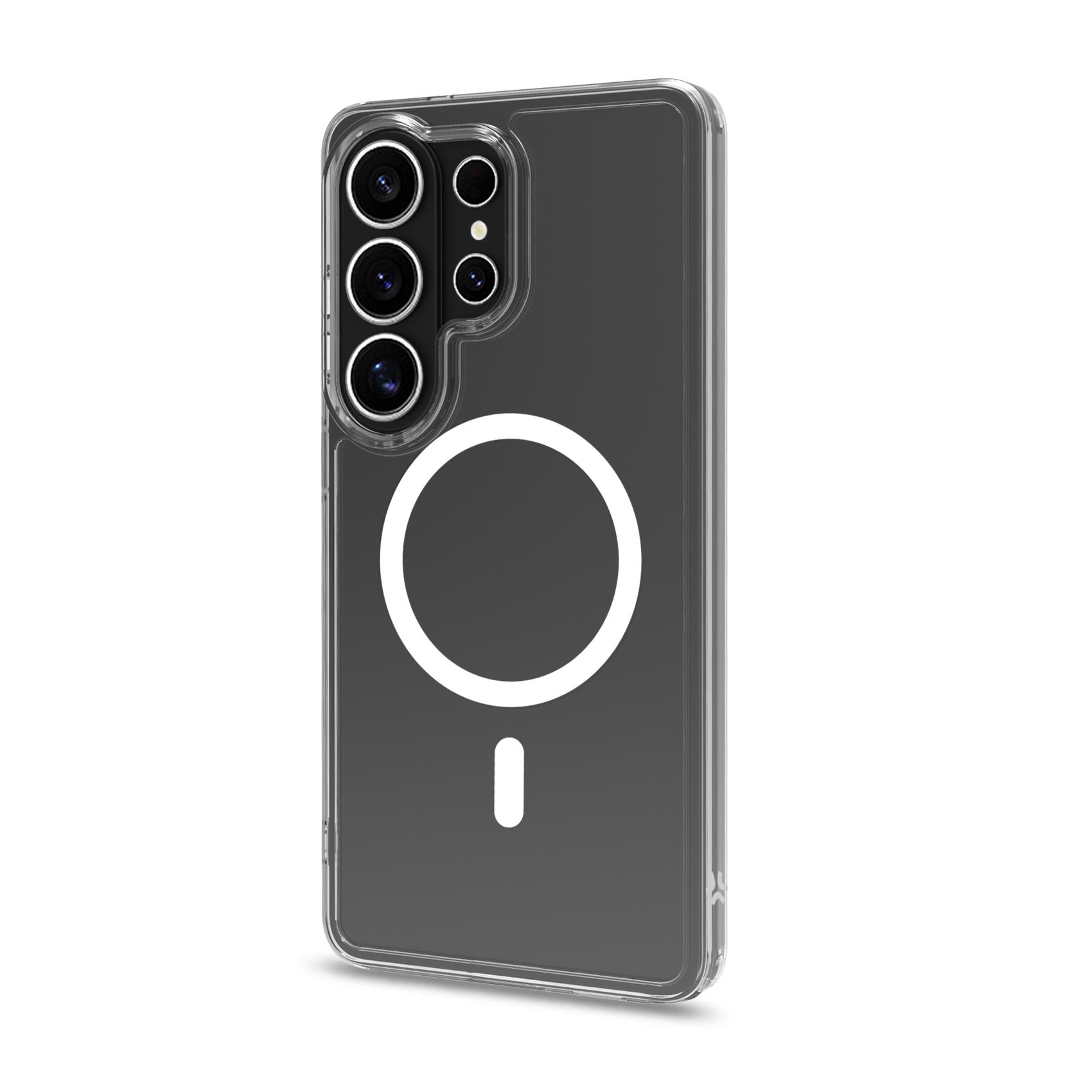 Celly GELSKINMAG - Cover morbida trasparente nero in TPU compatibile con la tecnologia Magsafe per Samsung Galaxy S26 Ultra 5G - Cover - immagine 2