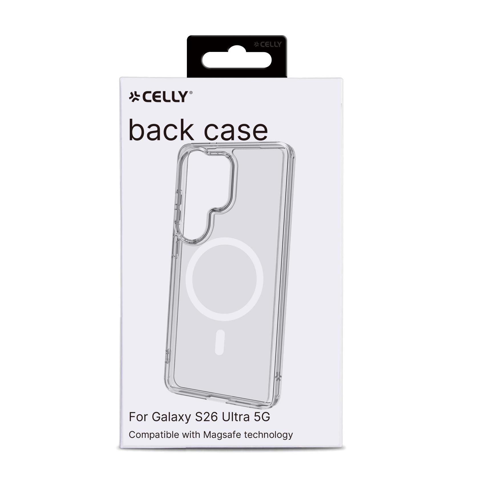 Celly GELSKINMAG - Cover morbida trasparente nero in TPU compatibile con la tecnologia Magsafe per Samsung Galaxy S26 Ultra 5G - Cover - immagine 11