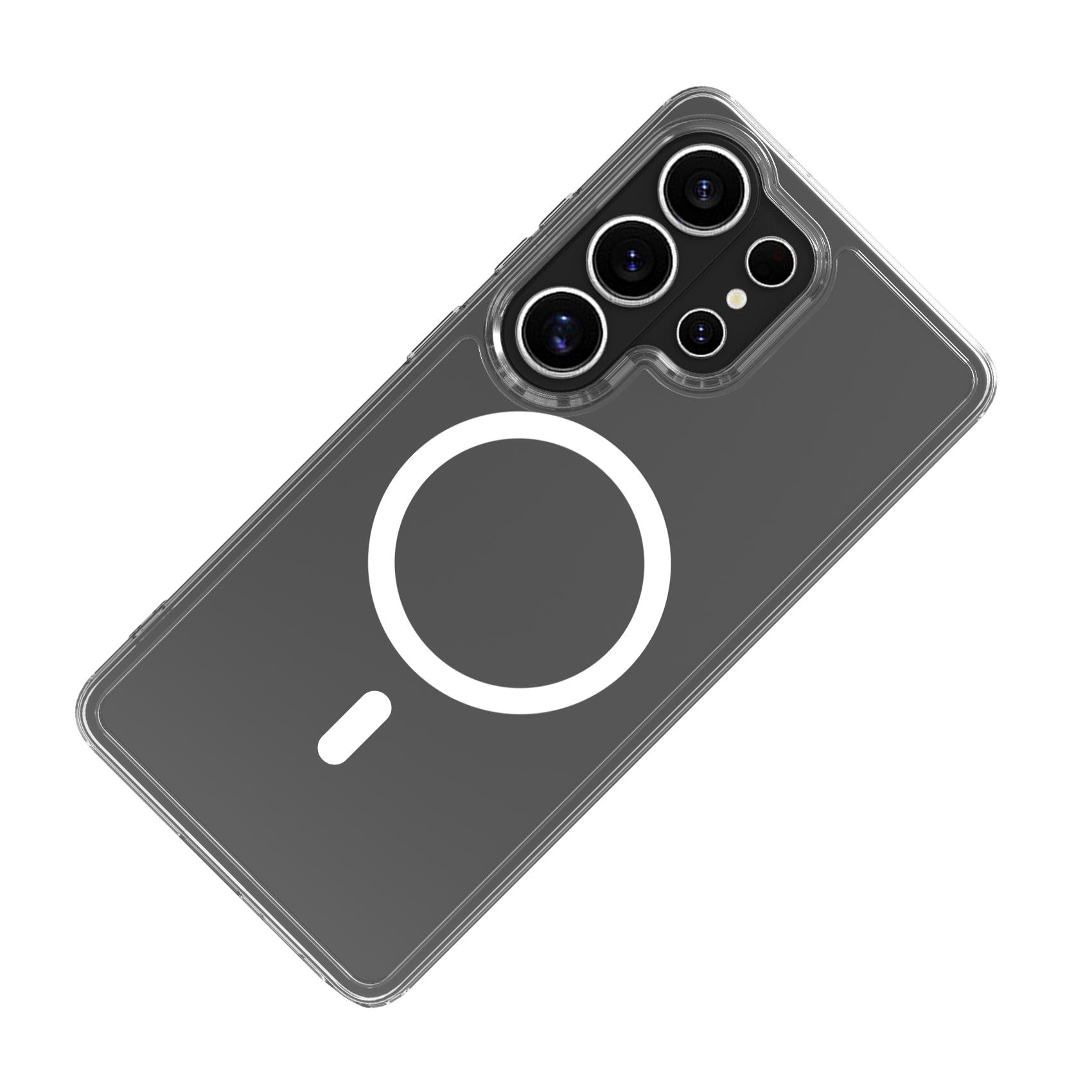 Celly GELSKINMAG - Cover morbida trasparente nero in TPU compatibile con la tecnologia Magsafe per Samsung Galaxy S26 Ultra 5G - Cover - immagine 12