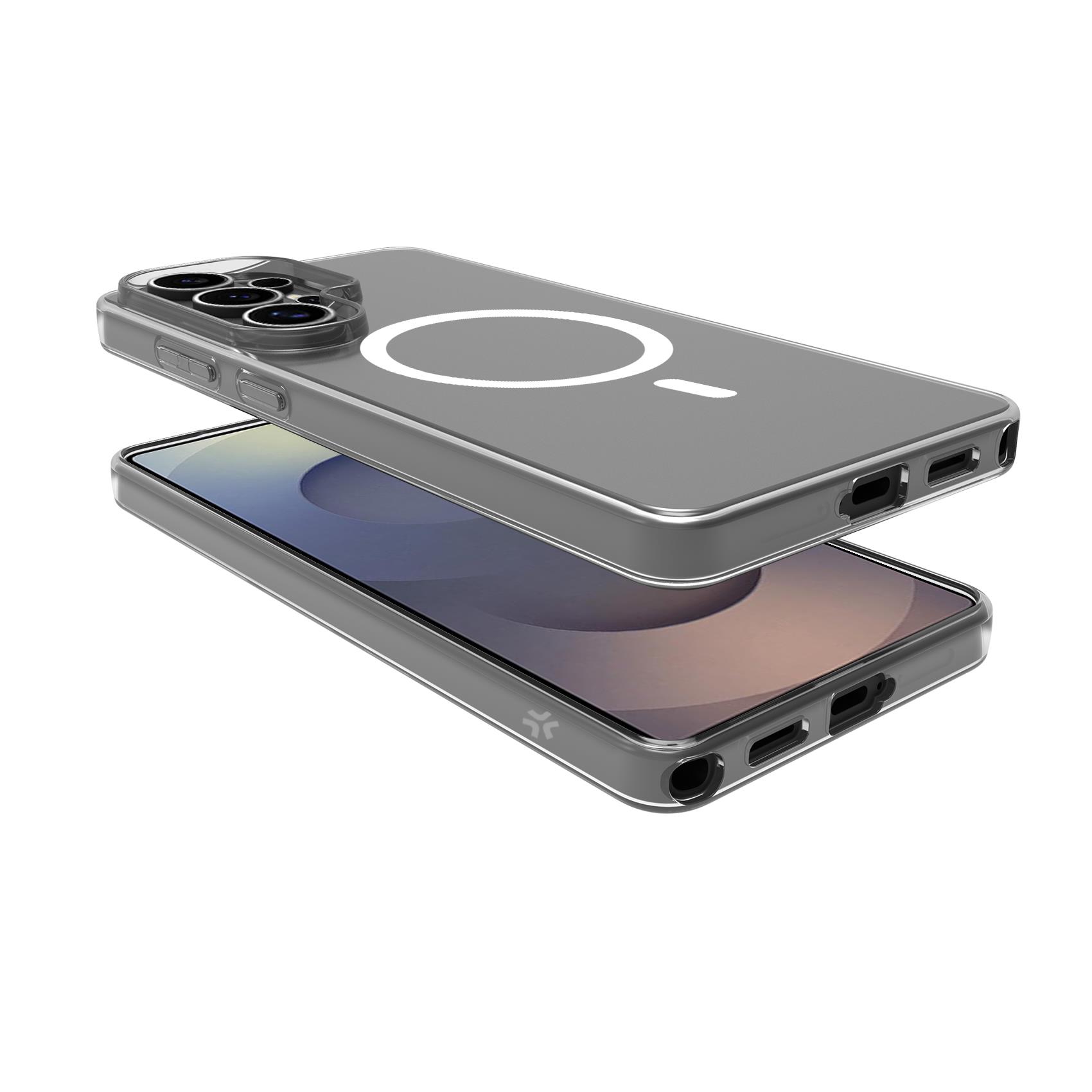 Celly GELSKINMAG - Cover morbida trasparente nero in TPU compatibile con la tecnologia Magsafe per Samsung Galaxy S26 Ultra 5G - Cover - immagine 13