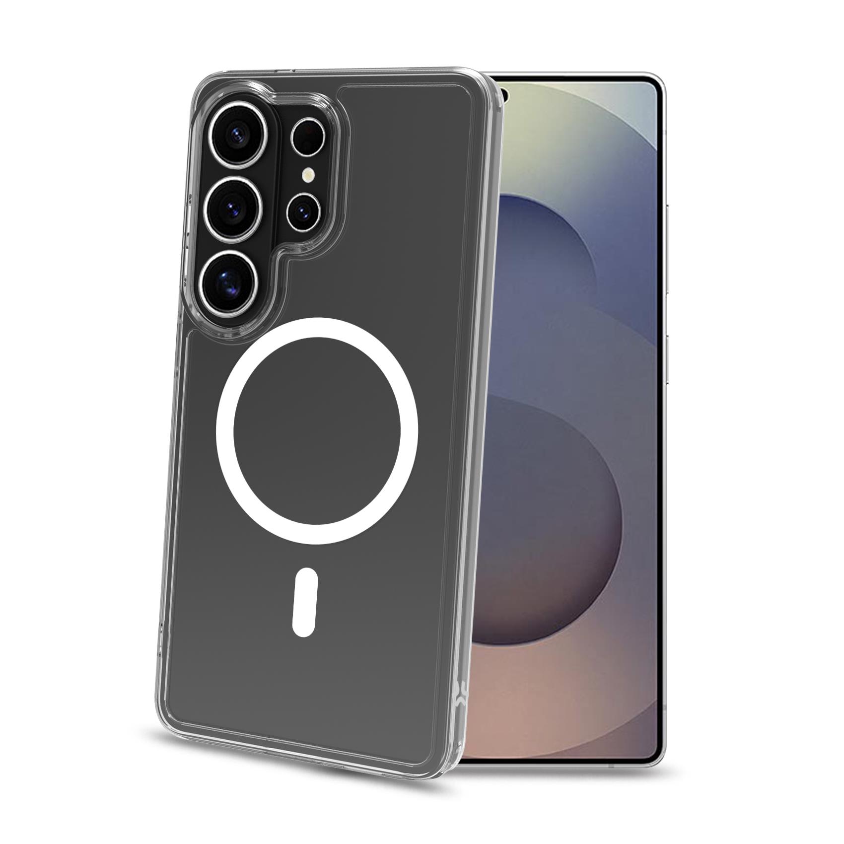 Celly GELSKINMAG - Cover morbida trasparente nero in TPU compatibile con la tecnologia Magsafe per Samsung Galaxy S26 Ultra 5G - Cover - immagine 5