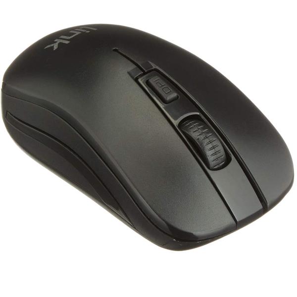 Mouse Wireless Bulk Ergonomico con Ricevitore USB Nero