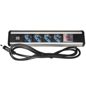 Multipresa Bulk da Tavolo 4 Prese con Interruttore 1.8m Nero