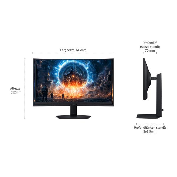 Monitor Gaming Samsung S27FG60 27 QHD 350Hz IPS - SKU: LS27FG602EUXEN - Immagine 6