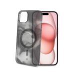 Cover Celly MagShades per iPhone 15 Trasparente Nero