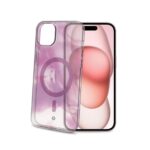 Cover Celly MagShades per iPhone 15 Trasparente Viola