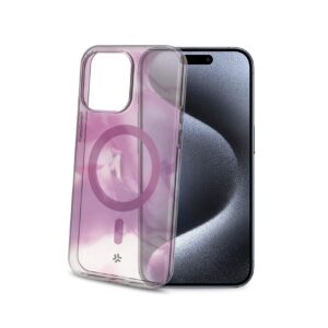 Cover Celly MagShades iPhone 15 Pro Trasparente Viola