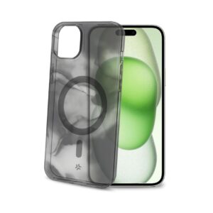 Cover Celly MagShades iPhone 15 Plus Trasparente Nero