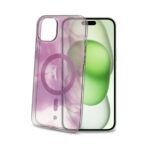 Cover Celly MagShades iPhone 15 Plus Trasparente Viola