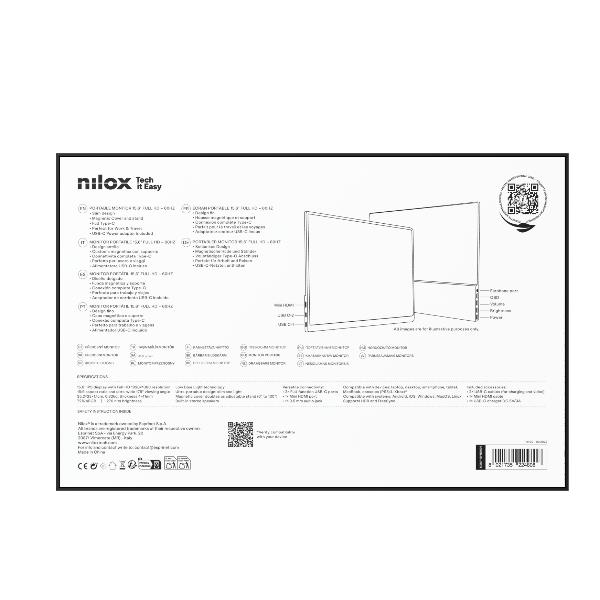 Monitor Portatile Nilox 15.6" Full HD IPS 60Hz HDMI - immagine 5