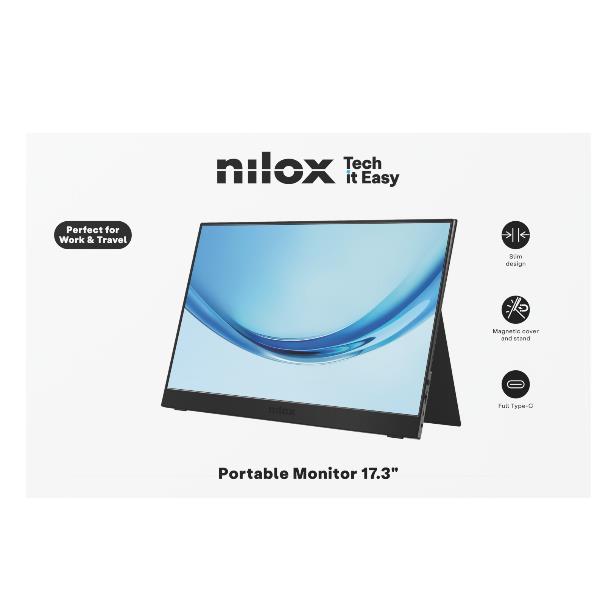 Monitor Portatile Nilox 17.3" Full HD IPS 60Hz HDMI - immagine 3