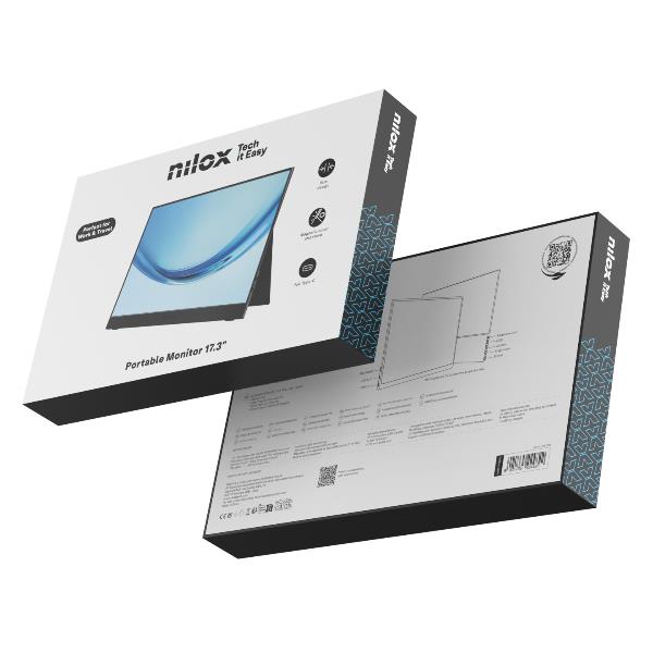 Monitor Portatile Nilox 17.3" Full HD IPS 60Hz HDMI - immagine 4