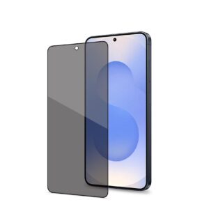 Celly PRIVACY FULL GLASS - Vetro 9H con effetto Privacy e bordo colorato nero compatibile con Samsung Galaxy S26 5G - Proteggi schermo