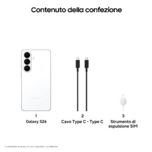 Samsung GALAXY S26 12+256GB WHITE - Smartphone