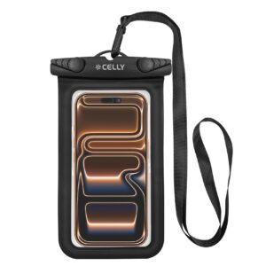 Custodia Impermeabile Celly SPLASHBAG26 per Smartphone fino a 7" Trasparente