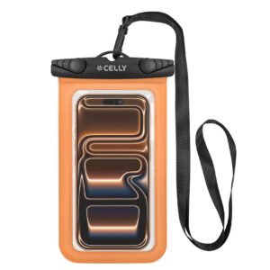 Custodia Impermeabile Celly SPLASHBAG26 per Smartphone fino a 7" Trasparente