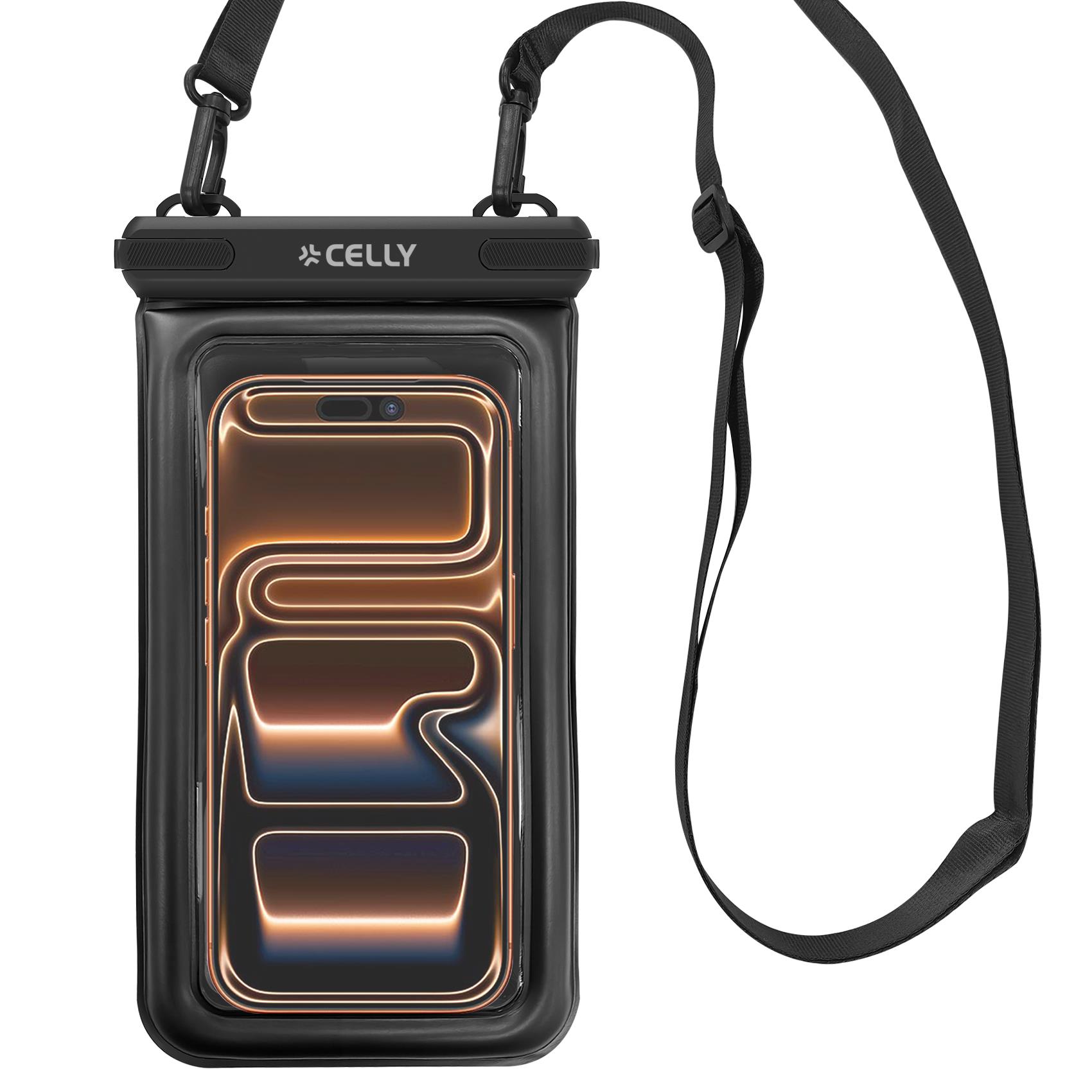 Custodia Impermeabile Celly SPLASHBAGFL per Smartphone fino a 6.9" Galleggiante