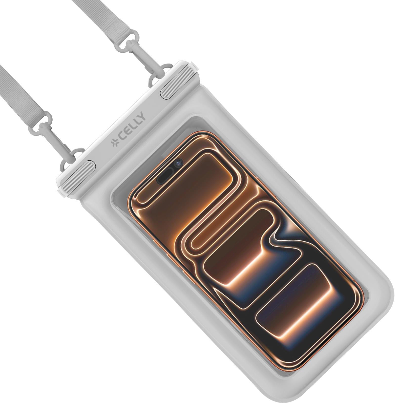 Custodia Impermeabile Celly SPLASHBAGFL per Smartphone fino a 6.9" Galleggiante - immagine 2