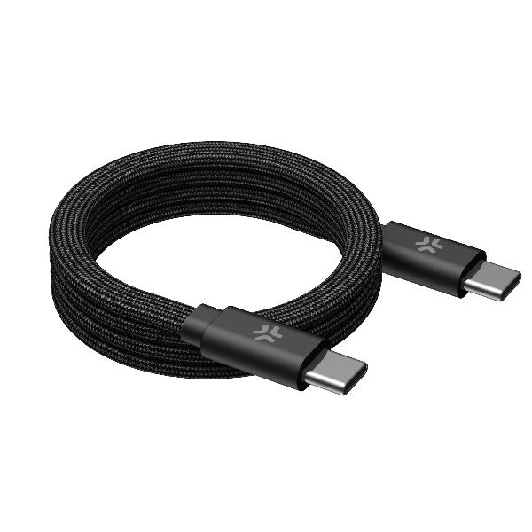 Cavo USB-C Magnetico Celly 60W 1 metro Cotone Intrecciato - immagine 2
