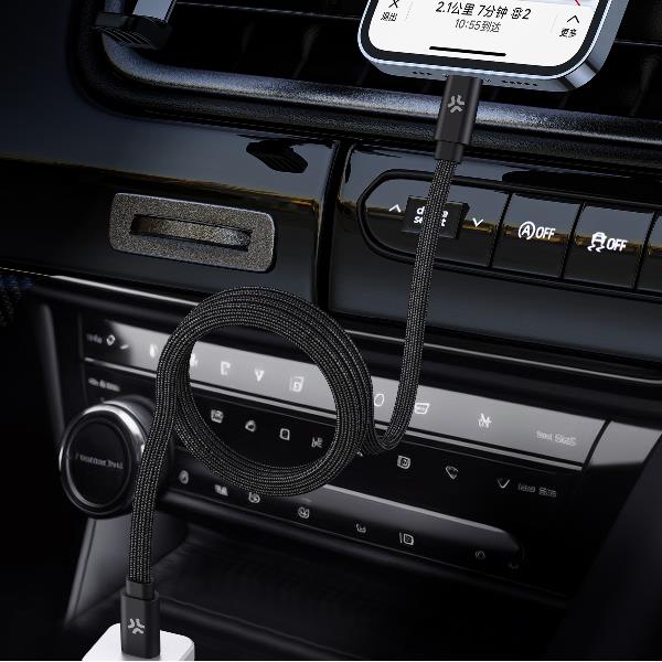 Cavo USB-C Magnetico Celly 60W 1 metro Cotone Intrecciato - immagine 4