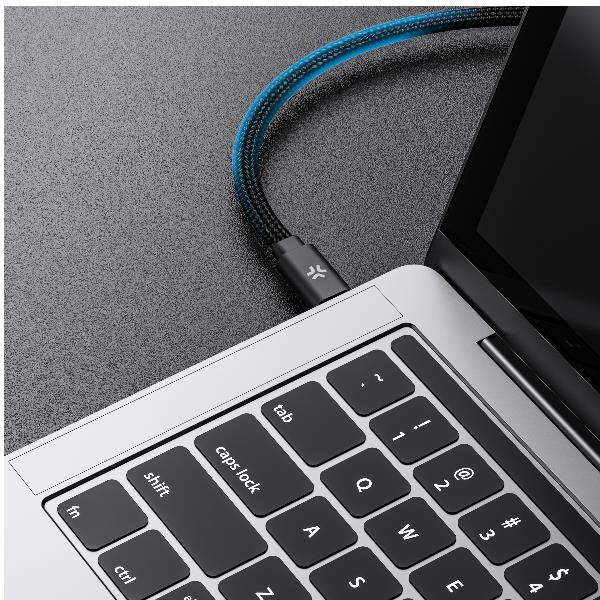 Cavo USB-C Magnetico Celly 60W 1 metro Cotone Intrecciato - immagine 7